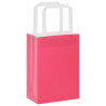 Bolsas de papel kraft con asas 250 uds rosa 15x8x21 cm 3