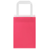 Bolsas de papel kraft con asas 250 uds rosa 15x8x21 cm 5