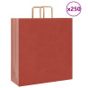 Bolsas de papel kraft con asas 250 uds rojo 45x17x48 cm 1