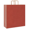 Bolsas de papel kraft con asas 250 uds rojo 45x17x48 cm 3