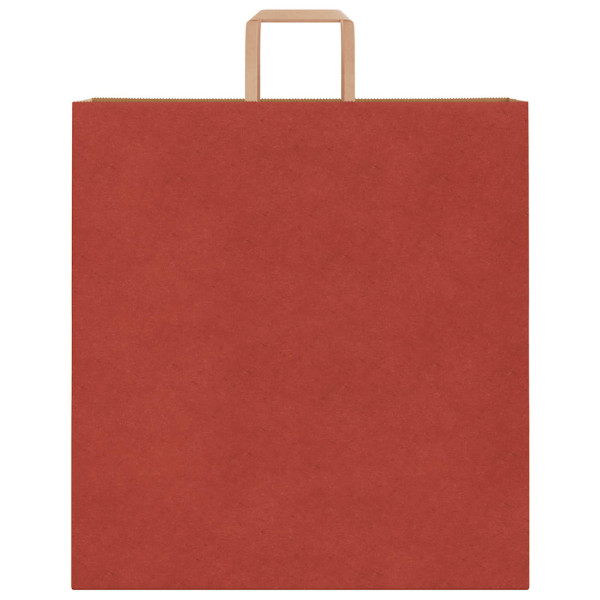 Bolsas de papel kraft con asas 250 uds rojo 45x17x48 cm M 4
