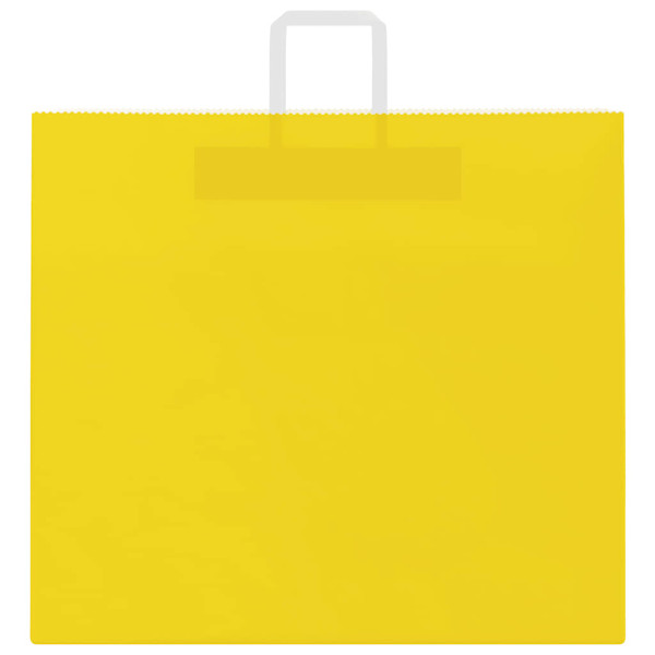 Bolsas de papel kraft con asas 50 uds amarillas 54x15x49 cm M 5