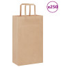 Bolsas de papel kraft con asas 250 uds marrón 21x11x36 cm 1