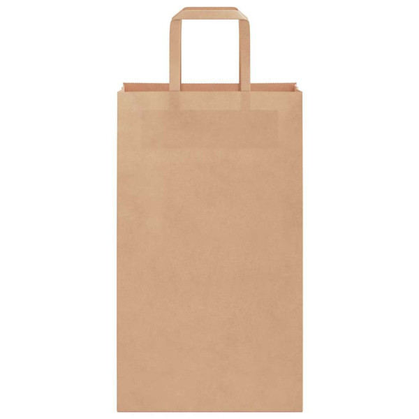 Bolsas de papel kraft con asas 250 uds marrón 21x11x36 cm M 5