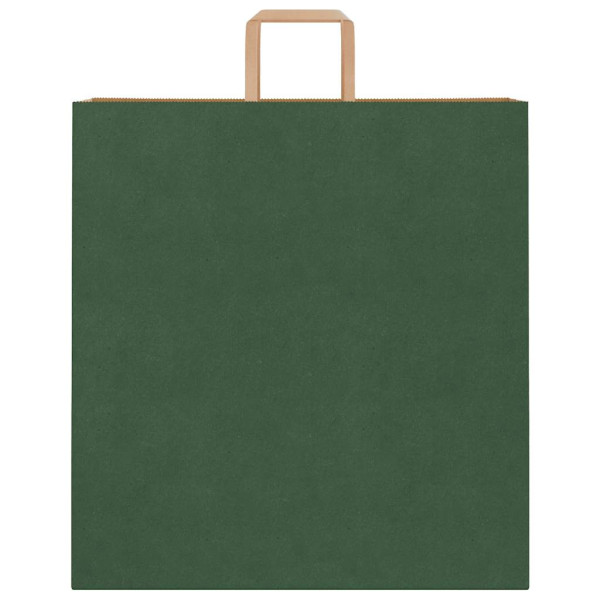 Bolsas de papel kraft con asas 250 uds verde 45x17x48 cm M 5