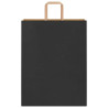 Bolsas de papel kraft con asas 250 uds negra 32x12x42 cm 5