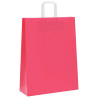 Bolsas de papel kraft con asas 250 uds rosa 32x12x42 cm 4