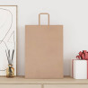Bolsas de papel kraft con asas 250 uds marrón 32x17x44 cm 2