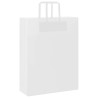 Bolsas de papel kraft con asas 50 uds blanca 32x12x42 cm 3