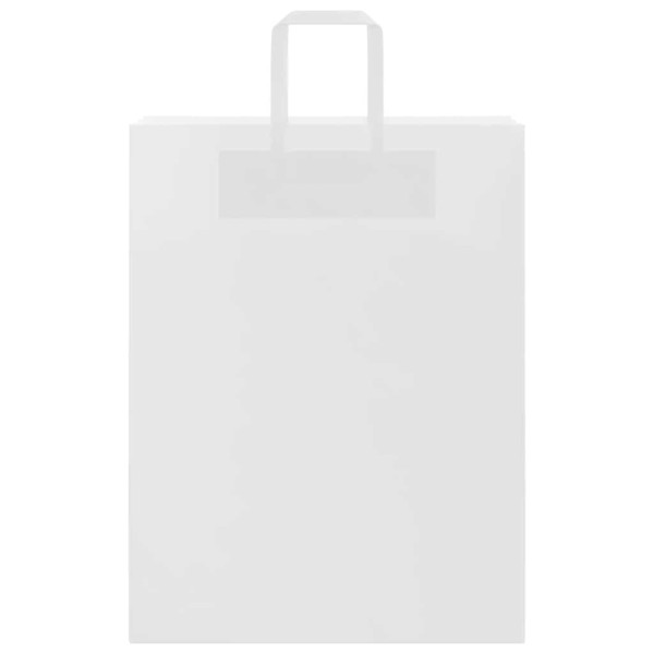 Sacos de papel 50 unid com alças branco 32x12x42 cm M 5
