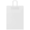 Sacos de papel 50 unid com alças branco 32x17x44 cm 5
