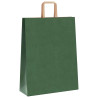 Bolsas de papel kraft con asas 250 uds verde 32x12x42 cm 4
