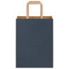 Bolsas de papel kraft con asas 250 uds azul 21x11x28 cm 5