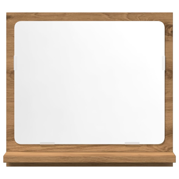 Espejo mueble baño madera ingeniería roble artisan 40x11x37 cm M 4