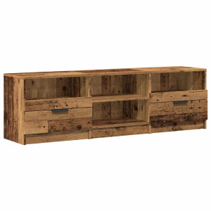 Mueble de TV madera ingeniería madera envejecida 150x33.5x45cm H