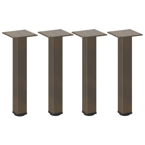 Pés para mesa de centro 4 peças aço natural 30-32 cm aço H