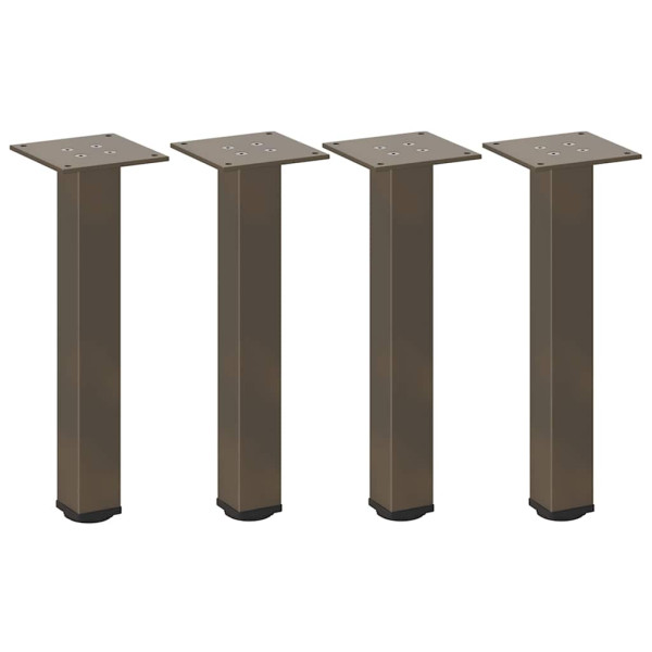 Pés para mesa de centro 4 peças aço natural 30-32 cm aço M 2