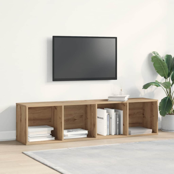 Mueble de TV/Librería roble artesanal 36x30x143cm M 3