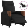 Sillón reclinable eléctrico de tela negro 1