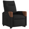 Sillón eléctrico reclinable elevable de tela negro 4