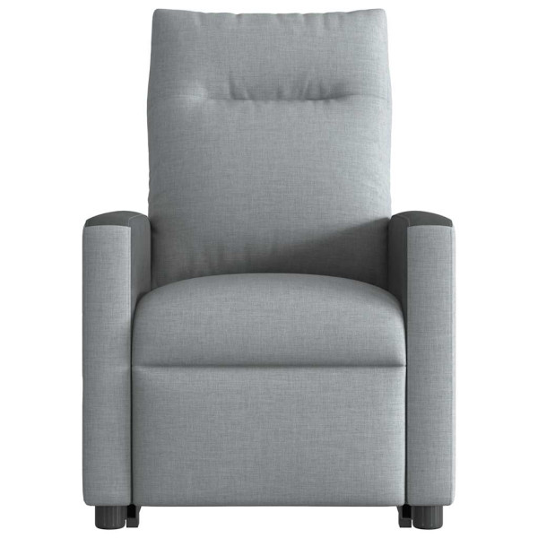 Sillón eléctrico reclinable elevable de tela gris claro M 5