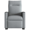 Sillón eléctrico reclinable elevable de tela gris claro 5