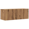 Mueble TV de pared madera ingeniería roble artisan 80x30x30 cm 2