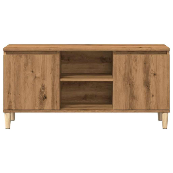 Mueble para TV madera de ingeniería roble artisan 102x35x50 cm M 4