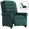 Sillón reclinable eléctrico tela verde oscuro 1