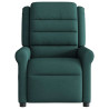Sillón reclinable eléctrico tela verde oscuro 5