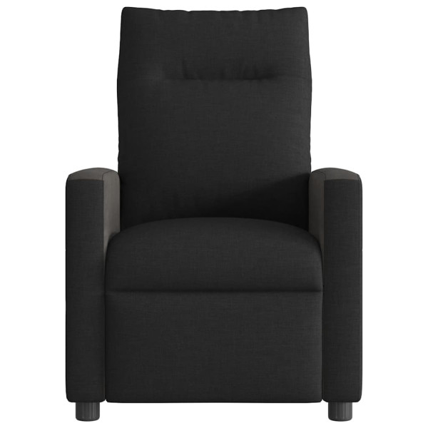 Sillón reclinable de tela negro M 3