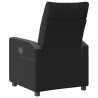 Sillón reclinable de tela negro 5
