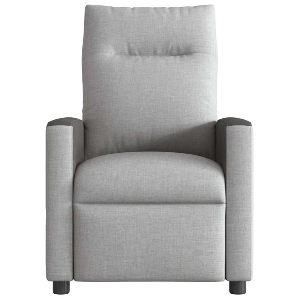 Sillón reclinable eléctrico de tela gris nube M 5