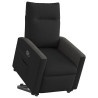 Sillón reclinable elevable tela negro 2