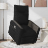 Sillón reclinable elevable tela negro 3