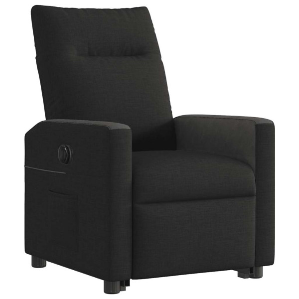 Sillón eléctrico reclinable elevable de tela negro M 4