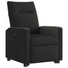 Sillón eléctrico reclinable elevable de tela negro 4