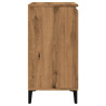 Aparador madera contrachapada roble artisian 60x35x70 cm 5