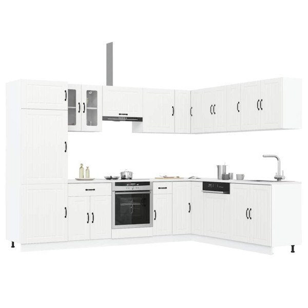 Mueble de cocina Lucca blanco 14 piezas madera contrachapada D