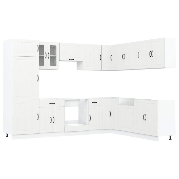 Mueble de cocina Lucca blanco 14 piezas madera contrachapada M 2