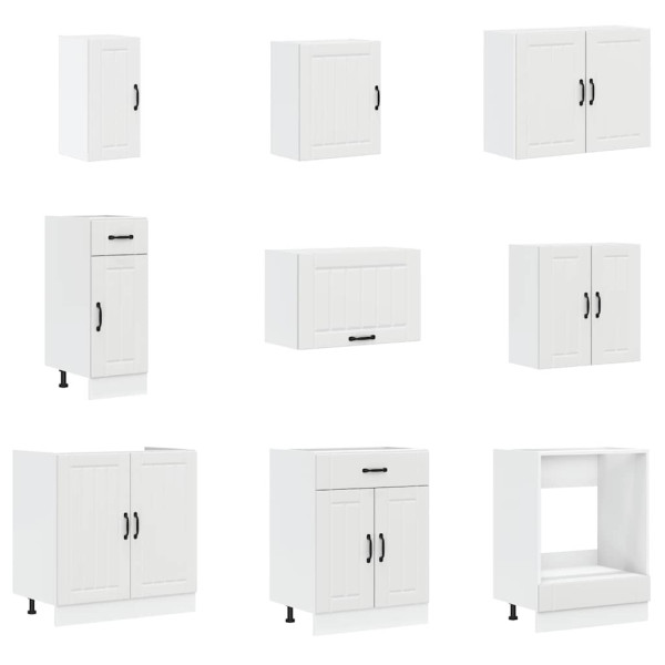 14 peças armário de cozinha conjunto Lucca branca M 4