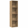 Mueble TV/Librería madera vieja 36x30x143cm madera ingeniería 2