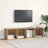 Mueble TV/Librería madera vieja 36x30x143cm madera ingeniería 3