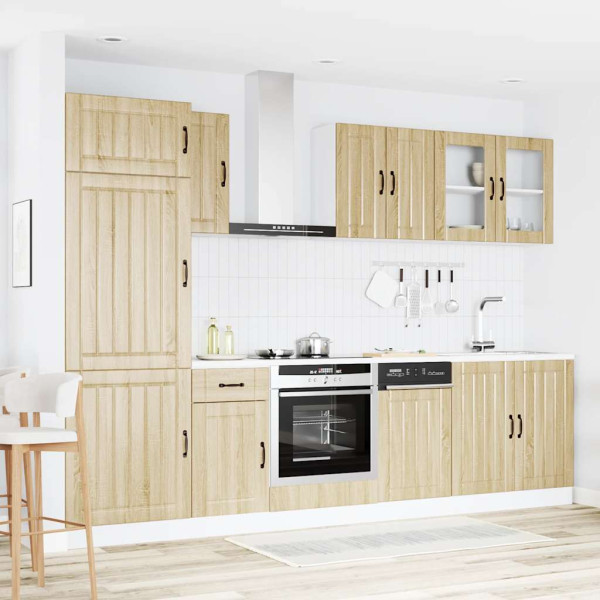 8 peças armário de cozinha conjunto Kalmar sonoma carvalho M 3