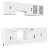 Mueble cocina Kalmar blanco de alto brillo 8 pzas 2