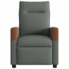 Sillón reclinable eléctrico de tela gris oscuro 5