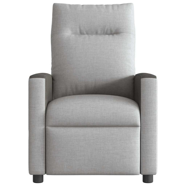 Sillón reclinable de masaje eléctrico tela gris nube M 5