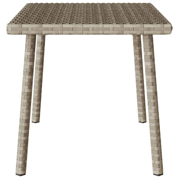 Mesa centro jardín rectangular gris claro 60x40x37 cm M 5