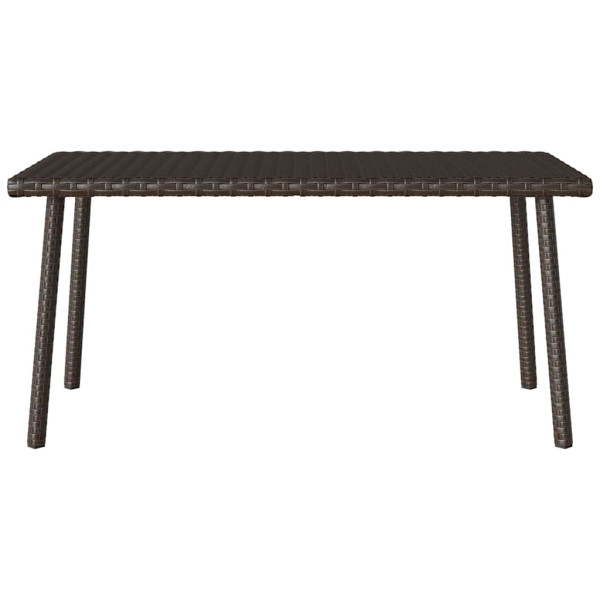 Mesa centro jardín rectangular marrón 80x40x37 cm M 4