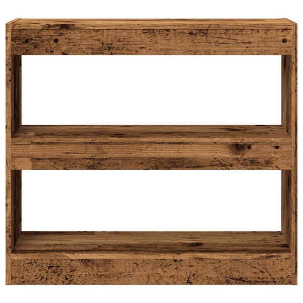 Estantería/divisor de espacios madera antigua 80x30x72 cm M 4
